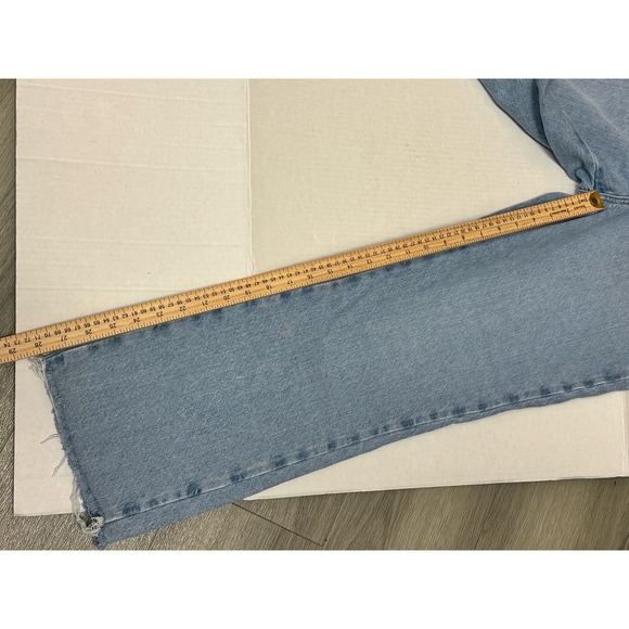 Zara Women's Jeans Straight Leg Size 6 Medium Wash - Picture 4 of 7